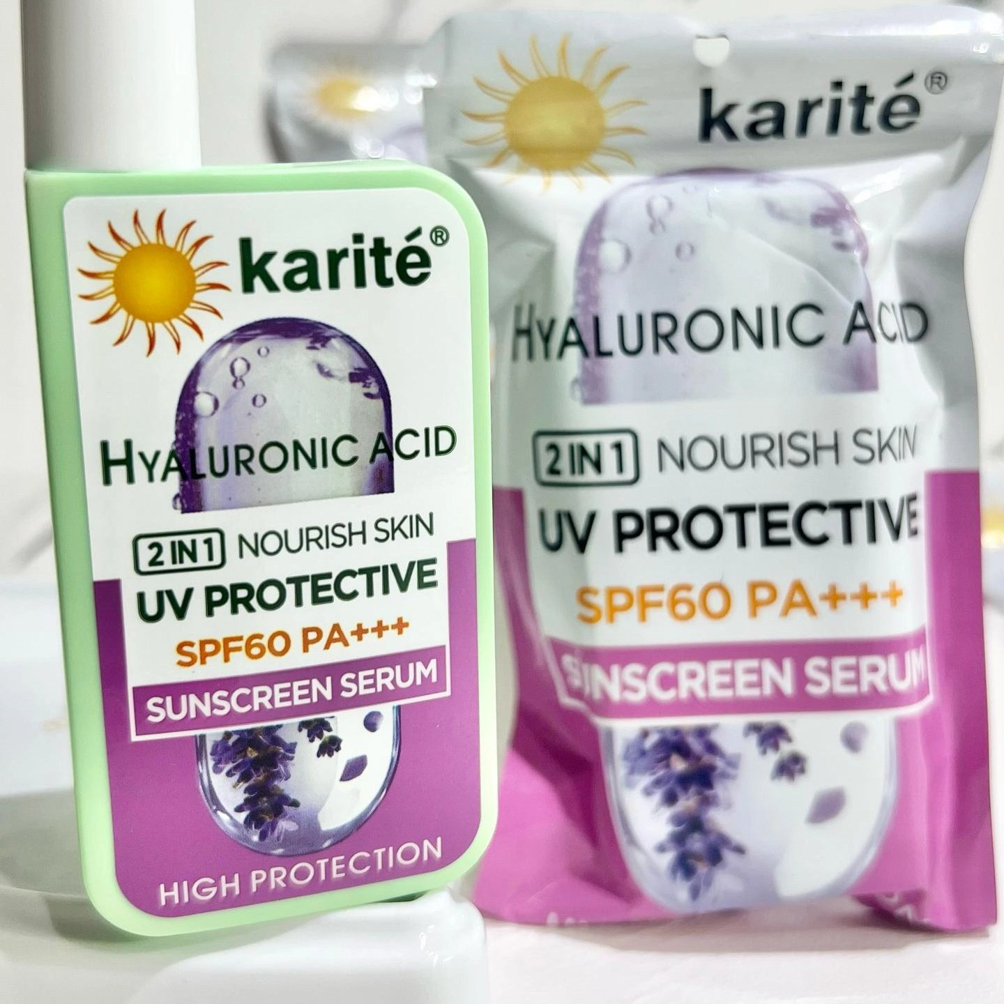 خرید ضدآفتاب رنگی هیالورونیک اسید کاریته تک و عمده کد Z3601