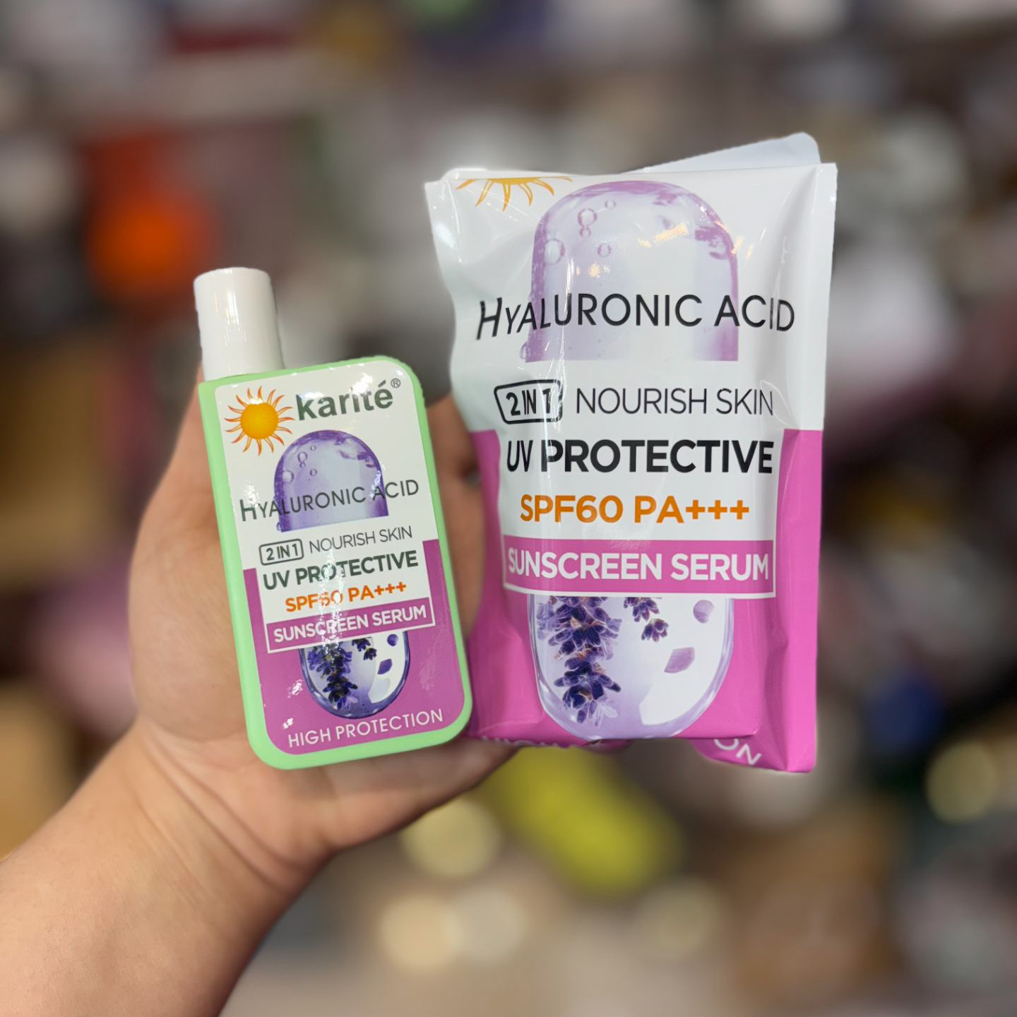 خرید ضدآفتاب رنگی هیالورونیک اسید کاریته تک و عمده کد Z3601