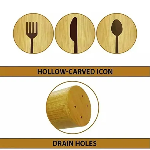 پخش جا قاشق و چنگال مدل بامبو  تک و عمده کد G6890