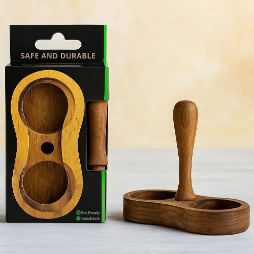 خرید پایه نمکدان چوبی ۲تایی چوب راش تک و عمده کد G6931