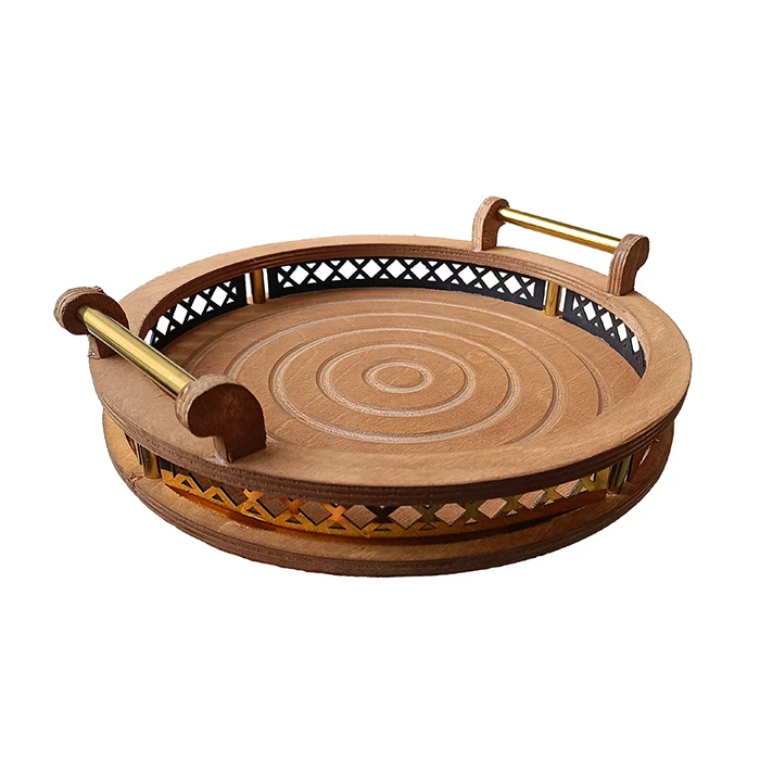 خرید-سینی-چوبی-هیوا-گرد-کد1827
