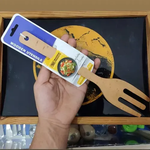 پخش چنگال آشپزی ۳۰سانتی چوب سپیدار تک و عمده کد G6950