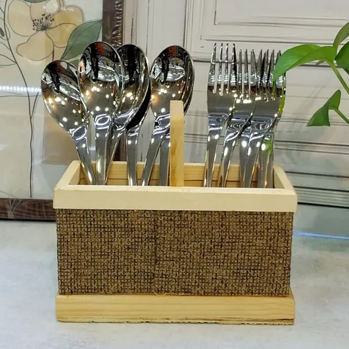 پخش جای قاشق چوبی دوقلو تک و عمده کد G6980