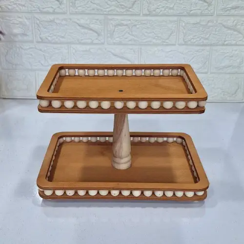 پخش-شیرینی-خوری-دوطبقه-چوبی-مهره-دار