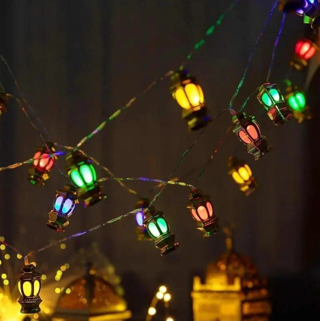 خرید ریسه طرح فانوس رنگی تک و عمده کد Z3719