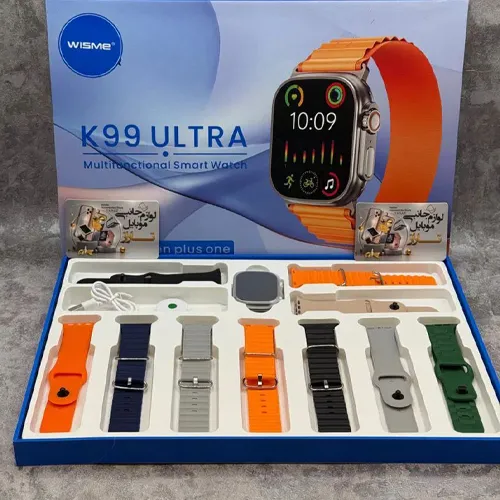 پخش ساعت هوشمند Wisme K99 ultra تک و عمده کد G7046
