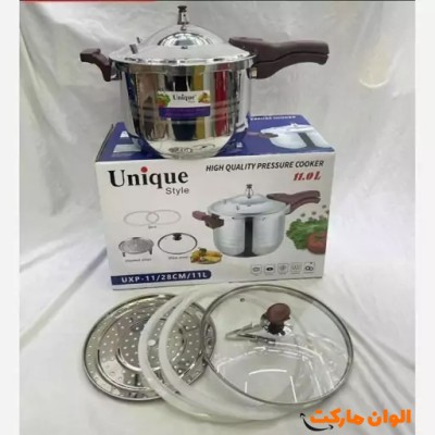 خرید زودپز 11 لیتر یونیک مدل UXP-11/28CM/11L تک و عمده کد L1494