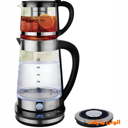 خرید ست کتری و قوری دوقلو Unique Ultra مدل UA-8001 | Unique Ultra Double Kettle & Teapot Set UA-8001