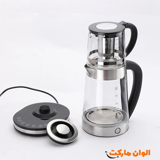 خرید ست کتری و قوری دوقلو Unique Ultra مدل UA-8001 | Unique Ultra Double Kettle & Teapot Set UA-8001