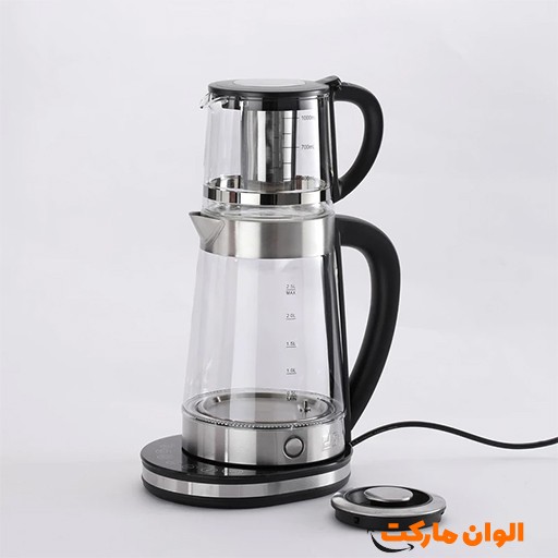 خرید ست کتری و قوری دوقلو Unique Ultra مدل UA-8001 | Unique Ultra Double Kettle & Teapot Set UA-8001
