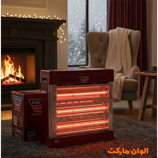 خرید بخاری برقی جهان افروز ۵ المنت ۲۴۰۰ وات | Jahan Afrouz 5-Element Heater 2400W