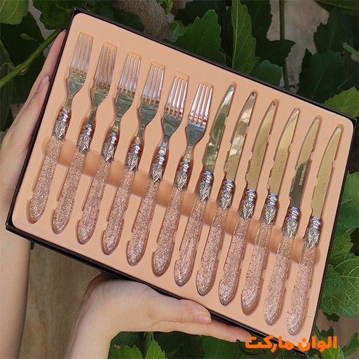 خرید کارد و چنگال یونیک ۱۲ پارچه کادویی | Unique 12-Piece Cutlery Set Gift Box
