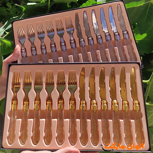 خرید کارد و چنگال یونیک ۱۲ پارچه کادویی | Unique 12-Piece Cutlery Set Gift Box