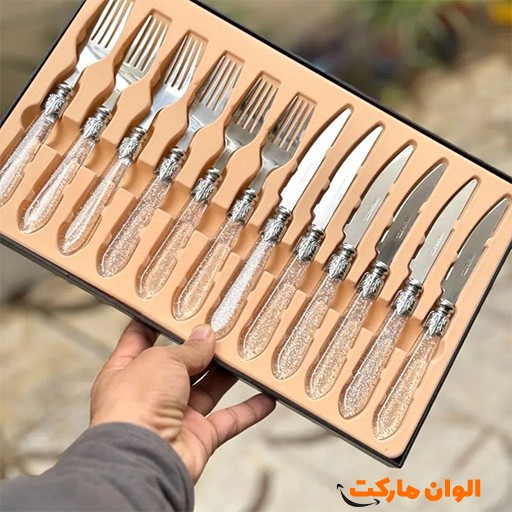 خرید کارد و چنگال یونیک ۱۲ پارچه کادویی | Unique 12-Piece Cutlery Set Gift Box