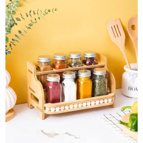 خرید-استند-مکارتی-مهره-دار-چوبی-دوطبقه-کدe1881-تک-و-عمده