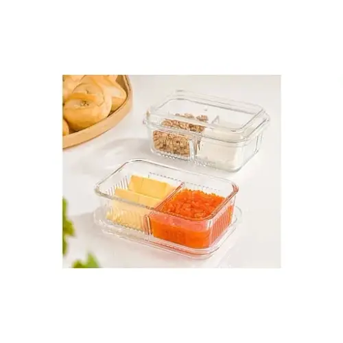 خرید-ظرف-نگه-دارنده-2-خانه-درب-دار-هوم-کت