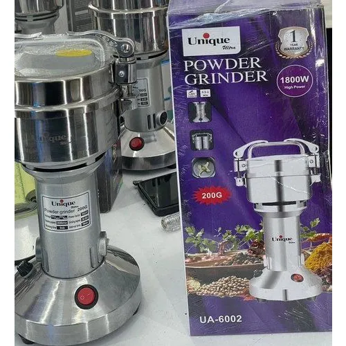 پخش آسیاب صنعتی یونیک مدل UA6002 ظرفیت ۲۰۰ گرم قدرت ۱۸۰۰ وات تک و عمده کد G7058