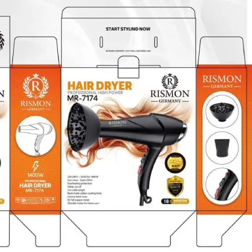 پخش-سشوار-حرفهای-ریسمون-mr-7174-high-power-hair-dryer-کد-r436