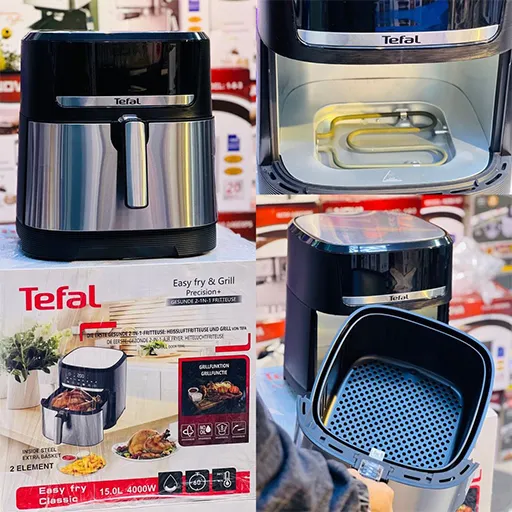 خرید سرخ‌کن بدون روغن تفال ۱۵ لیتری دوالمنت | Tefal 15L Dual Element Air Fryer