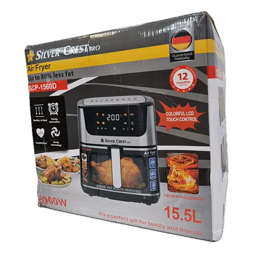خرید سرخ‌کن سیلورکرست ۱۳.۵ لیتر دوالمنت مدل 13.5L | SilverCrest 13.5L Dual Element Air Fryer