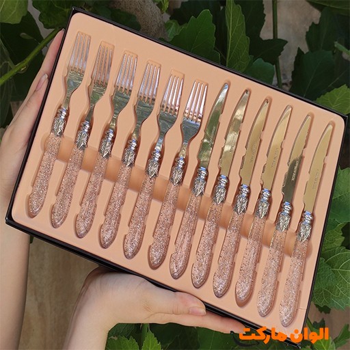 خرید کارد و چنگال یونیک ۱۲ پارچه کادویی | Unique 12-Piece Cutlery Set Gift Box