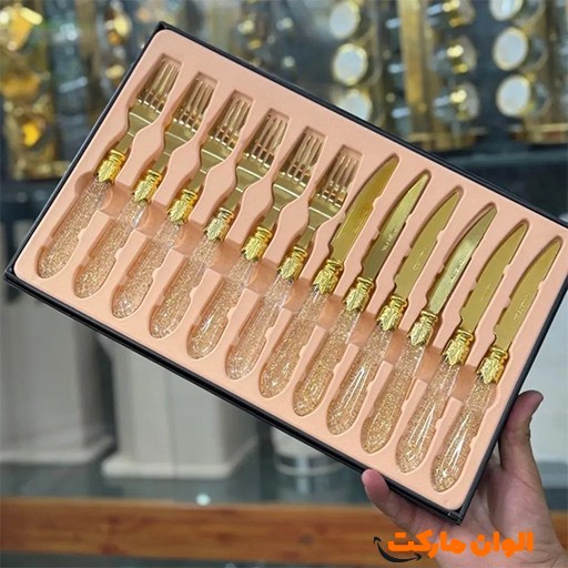 خرید کارد و چنگال یونیک ۱۲ پارچه کادویی | Unique 12-Piece Cutlery Set Gift Box