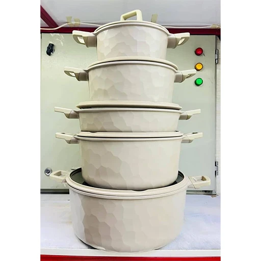 خرید سرویس قابلمه ۱۰ پارچه وگاتی سوپر گرانیت سنگی | Vaghati 10-Piece Stone Granite Pot Set