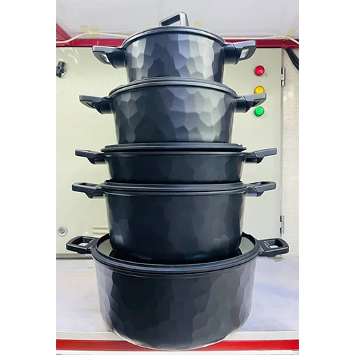 خرید سرویس قابلمه ۱۰ پارچه وگاتی سوپر گرانیت سنگی | Vaghati 10-Piece Stone Granite Pot Set