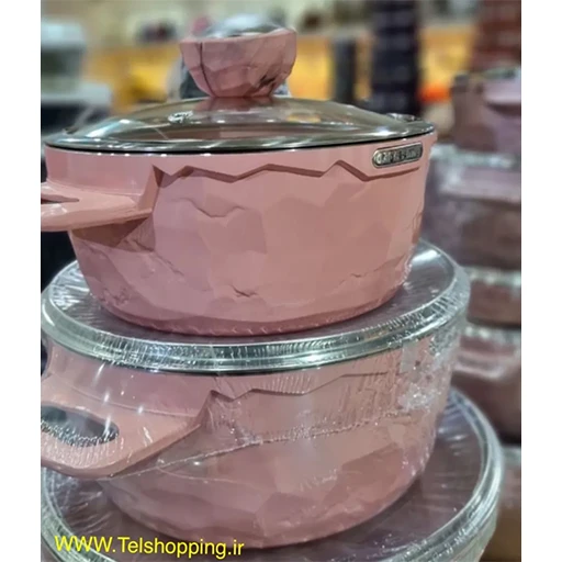 خرید سرویس قابلمه ۱۰ پارچه وگاتی سوپر گرانیت سنگی | Vaghati 10-Piece Stone Granite Pot Set
