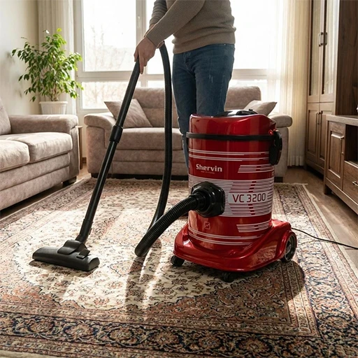 خرید جاروبرقی سطلی شروین مدل VC3200 | Shervin VC3200 Canister Vacuum Cleaner