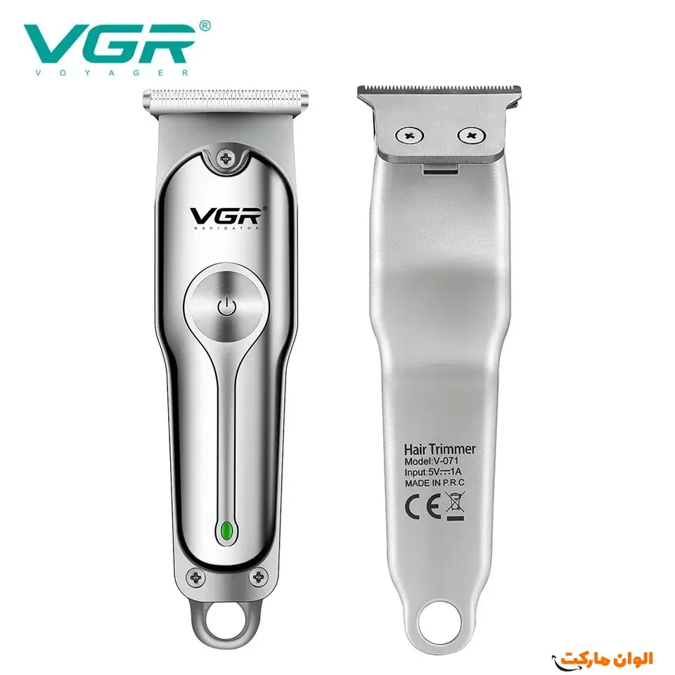پخش ماشین اصلاح موی سر و صورت وی جی ار مدل V-071 کد E1956 تک و عمده