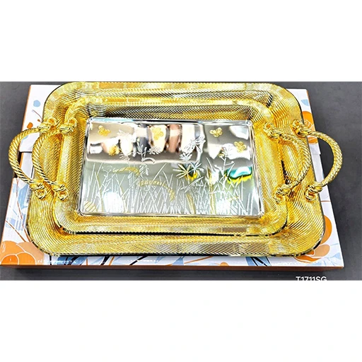 پخش عمده سینی دو تیکه استیل تک و عمده کد L1591