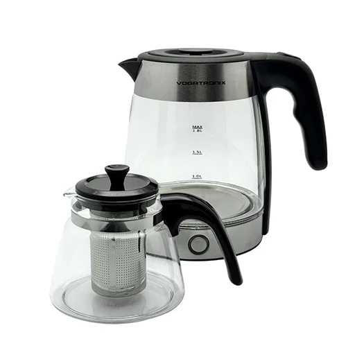 خرید چای ساز روهمی وگاتی مدل VE185 | Vogati Stackable Kettle & Teapot VE185