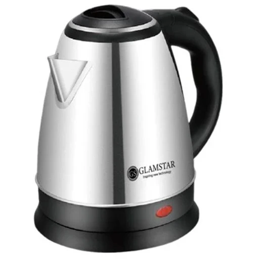 خرید کتری برقی گلام ستار ۲ لیتری استیل | Glam Star 2L Stainless Steel Electric Kettle