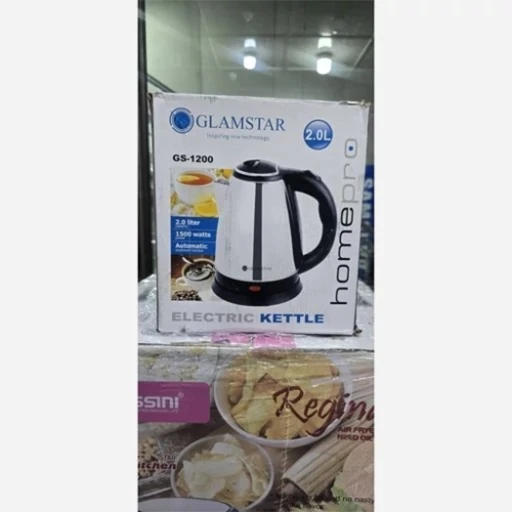 خرید کتری برقی گلام ستار ۲ لیتری استیل | Glam Star 2L Stainless Steel Electric Kettle