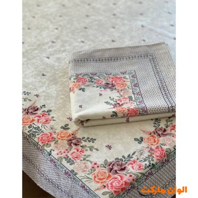 پخش سفره و رومیزی ۴نفره مربع ابعاد  ۱۱۰×۱۱۰ تک و عمده کد G7226
