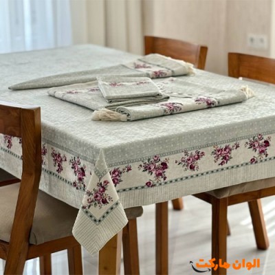 پخش  سفره و رومیزی ۶نفره ابعاد  ۲۰۰×۱۴۰ تک و عمده کد G7234