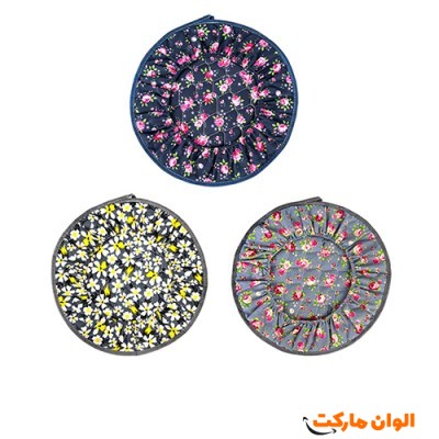 پخش دمکش سه تکه سلفونی کش دوز گلدار  تک و عمده کد G7258