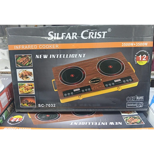 پخش عمده گازبرقی المنت دو قلو سیلورکرست مدل SC-7032 تک و عمده کد L1655