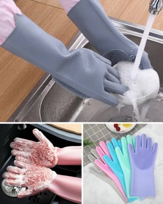  خریددستکش سیلیکونی جفتی پرزدار درجه یک  کد S562