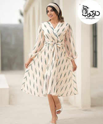پیراهن مجلسی کرپ حریر کد Q664