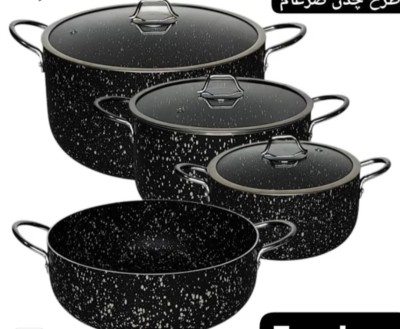 سرویس قابلمه چدن دورو گرانیت ضرغام 7 پارچه کد b990
