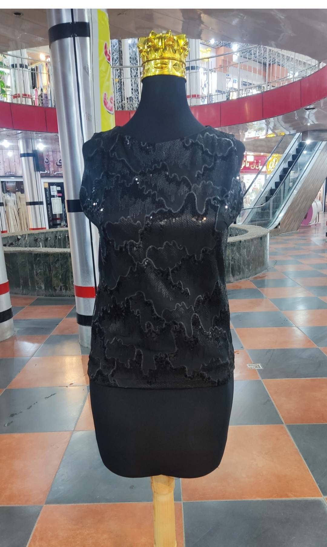 تاپ مجلسی گیپور مشکی