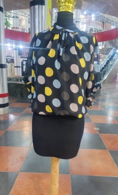 شومیز زنانه کرپ حریر کد B220