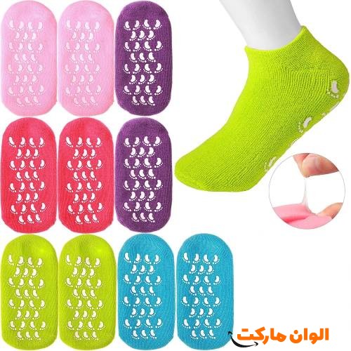 جوراب سیلیکونی رفع ترک و خشکی پوست