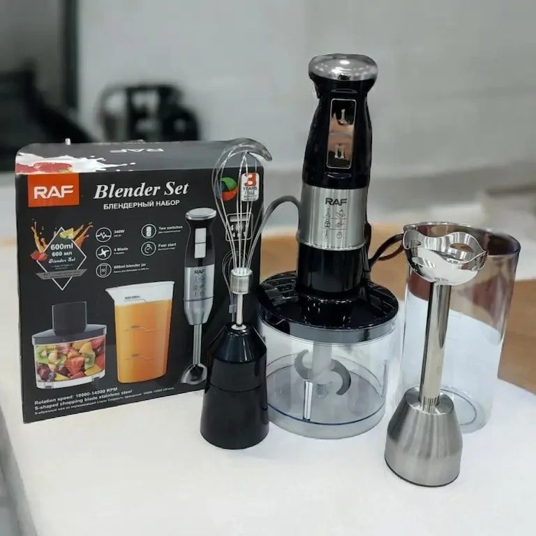 گوشت کوب برقی راف مدل R326 چندکاره با همزن و خردکن