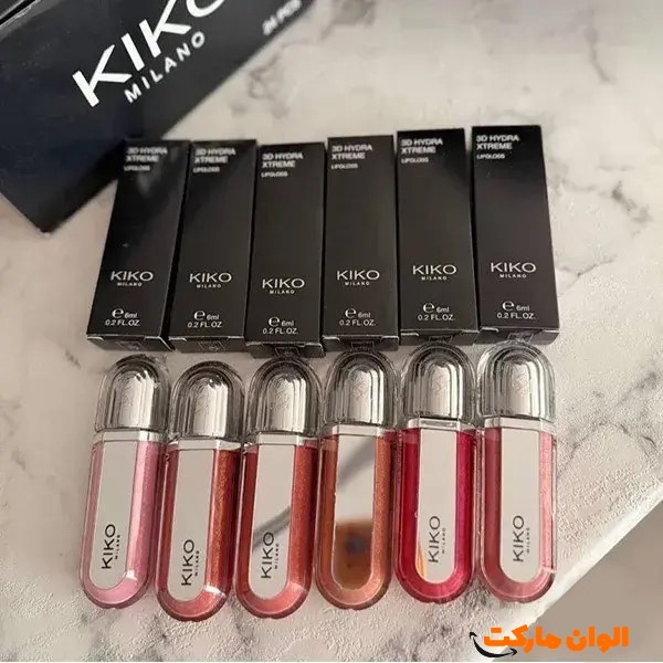 پخش  لیپ گلاس طرح کیکو آینه دار تک و عمده کد n9092