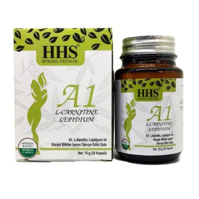 خرید کپسول گیاهی HHS A+1 ال کارنیتین - کمک به کاهش وزن و کنترل اشتها  تک وعمده کد  K521