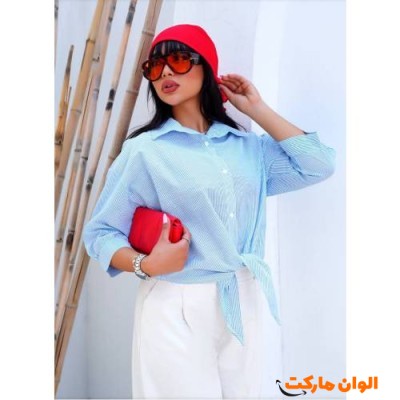 شومیز جلوگره زنانه C163 تک و عمده