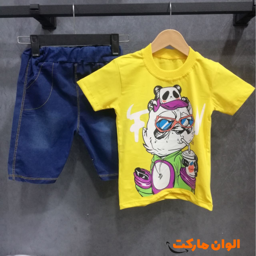 Buy new model panda blouse and shorts